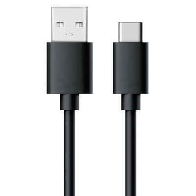 Realpower USB Type-C USB-Kabel, (60 cm), Synckabel, Ladekabel für Smartphone, Tablet, Handy, schwarz