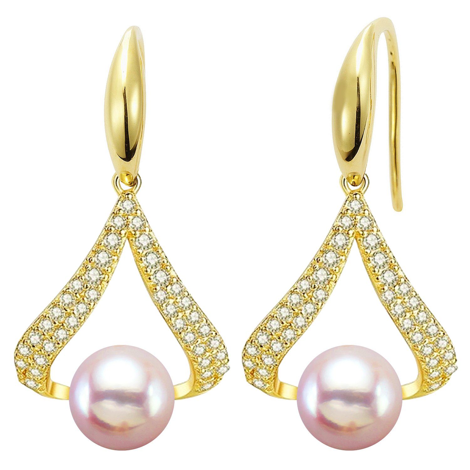 LÖB Perlenohrringe 925 Silber Gold Ohrringe günstig online kaufen