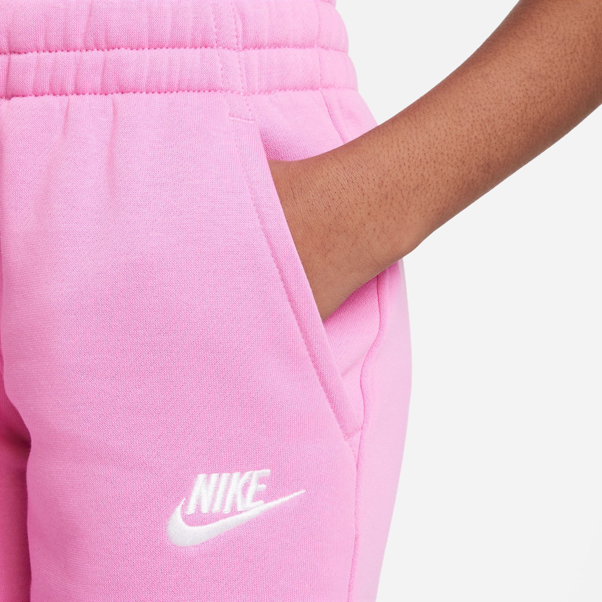 Sportswear CLUB PLAYFUL PINK/WHITE KIDS' BIG FULL-ZIP Trainingsanzug FLEECE TRACKSUIT Nike