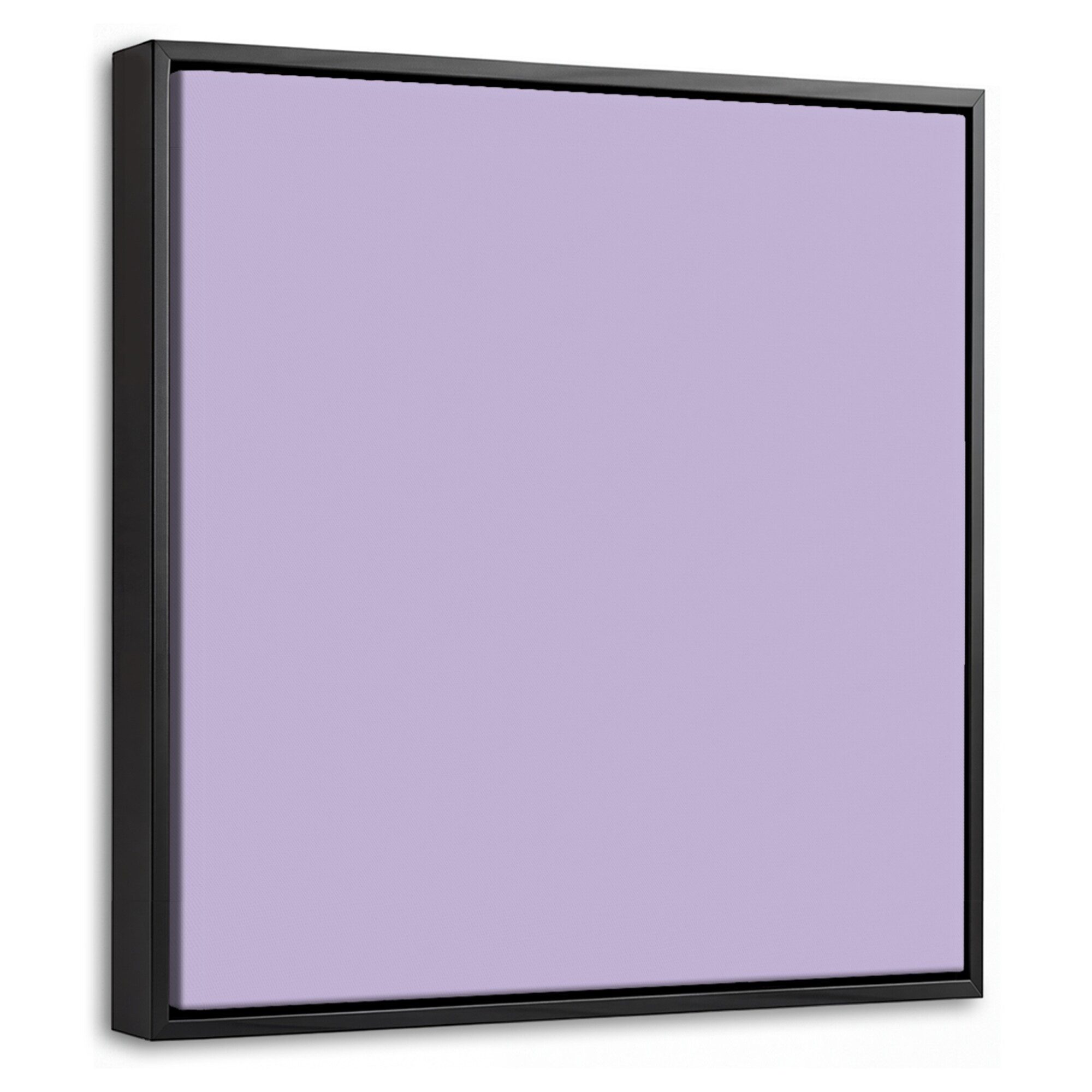 OneMillionCanvasses® Leinwandbild mit Rahmen - Pastell – Flieder – Violett, Fotodruck (1 St), Leinwand Bilder Klein, Wand Dekoration Aesthetic 20x20cm