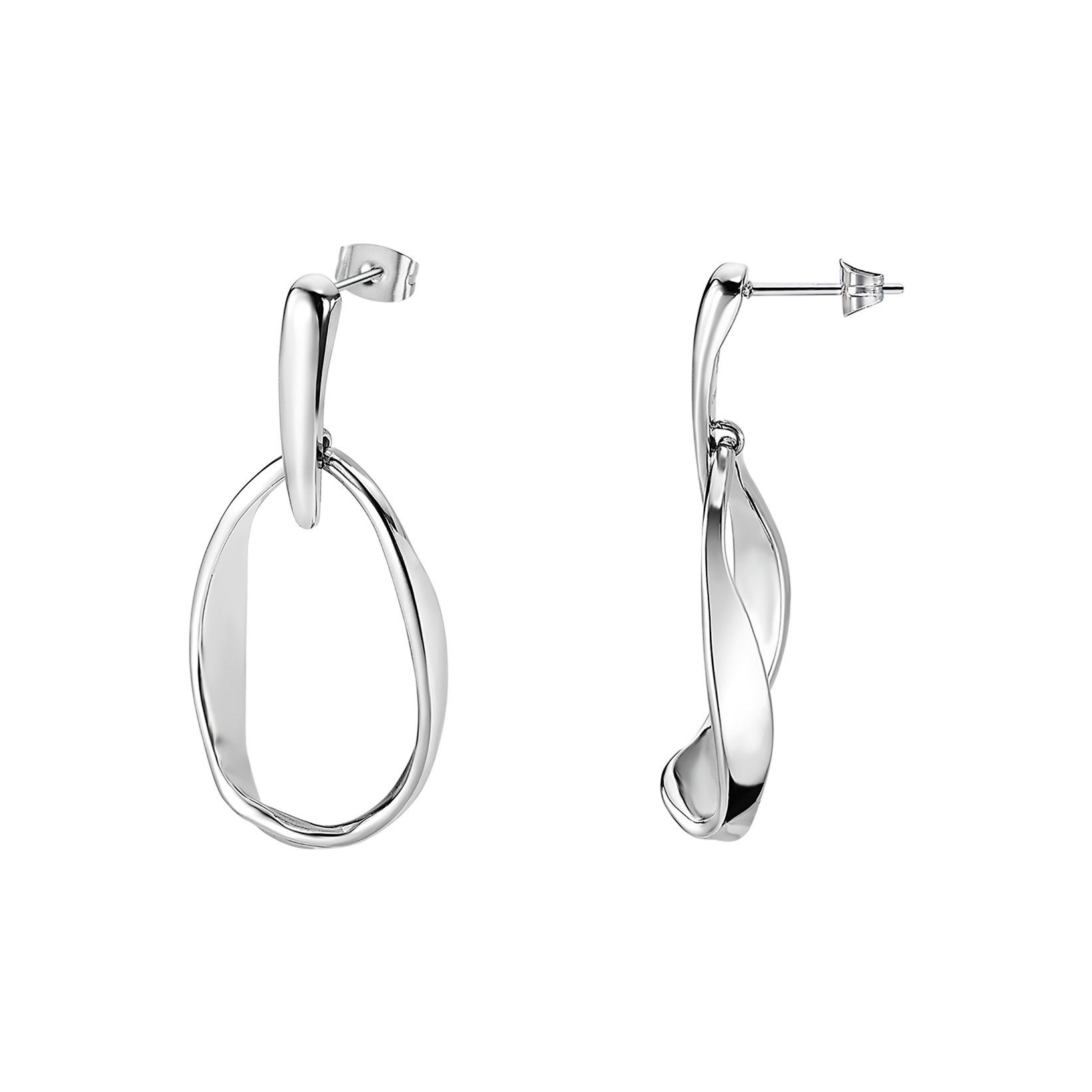 Lotus Paar Ohrstecker Urban Woman Ohrhänger LS2565-4/1 – Moderne Damen-Ohrringe 25×48 mm