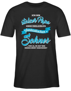 Shirtracer T-Shirt Stolzer Papa eines fantastischen Sohnes Vatertag Geschenk für Papa