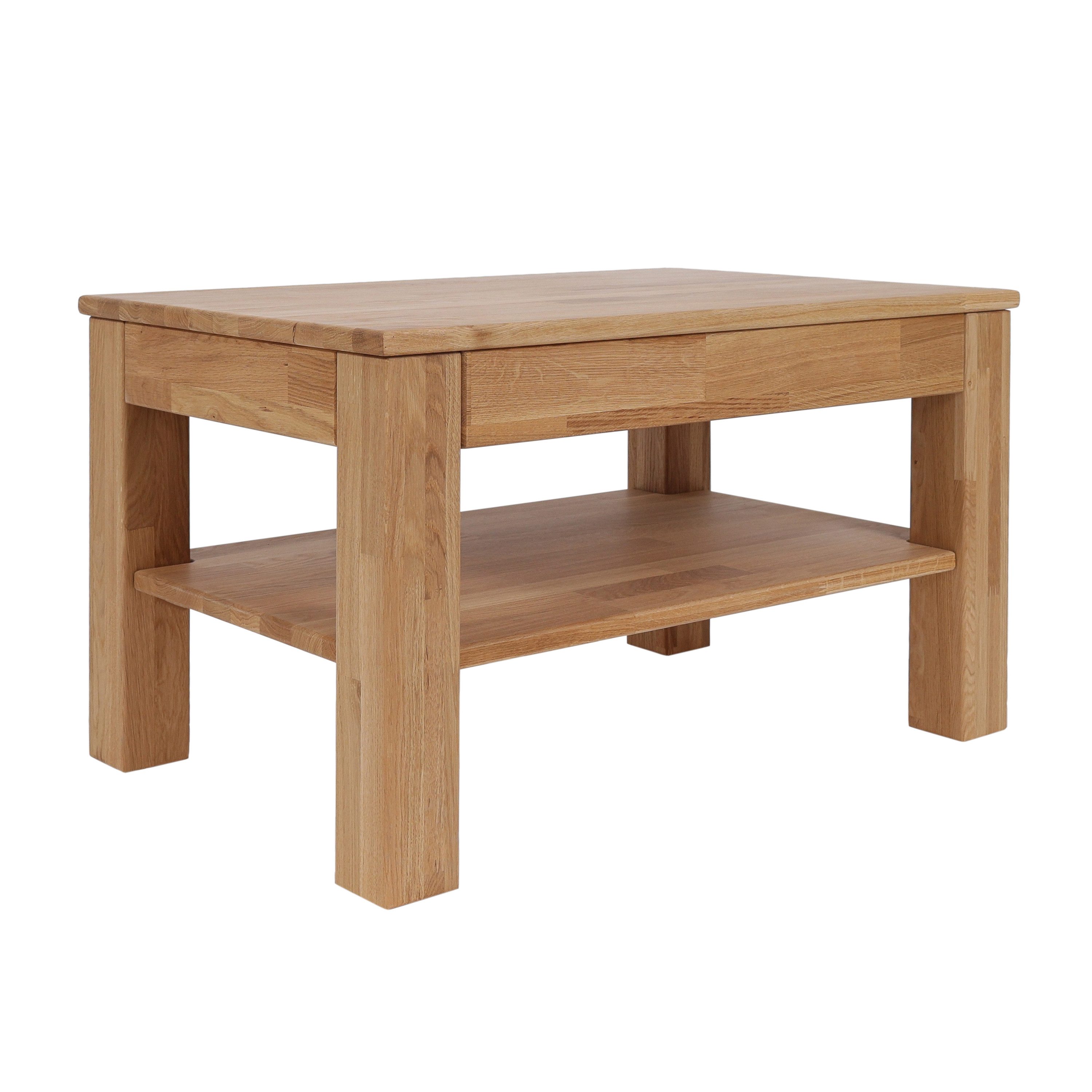 Krok Wood Couchtisch Bonn aus Massivholz in Eiche