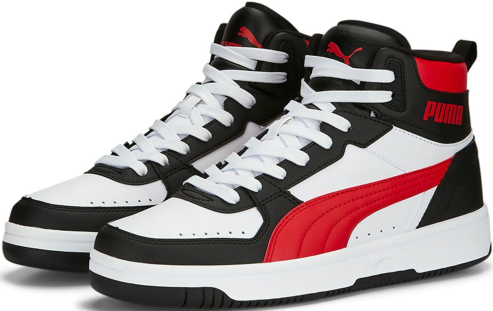 PUMA Puma Rebound JOY weiß-rot-schwarz Sneaker