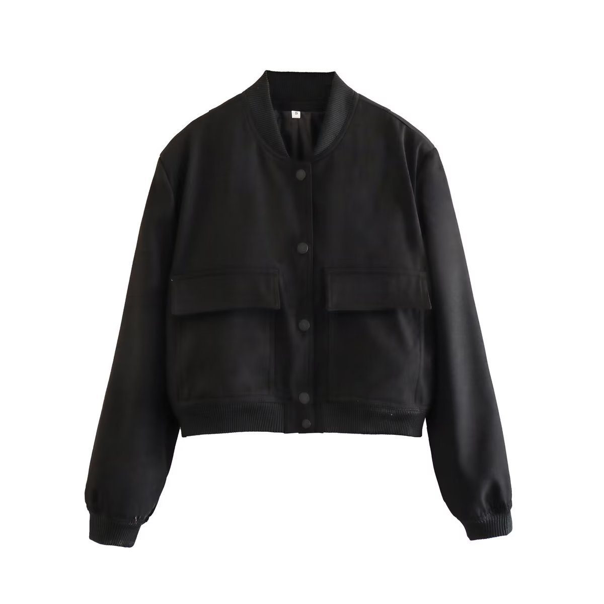 carefully selected Arbeitsjacke Klassische Damenjacke im Vintage-Stil Übergangsjacken Schwarz