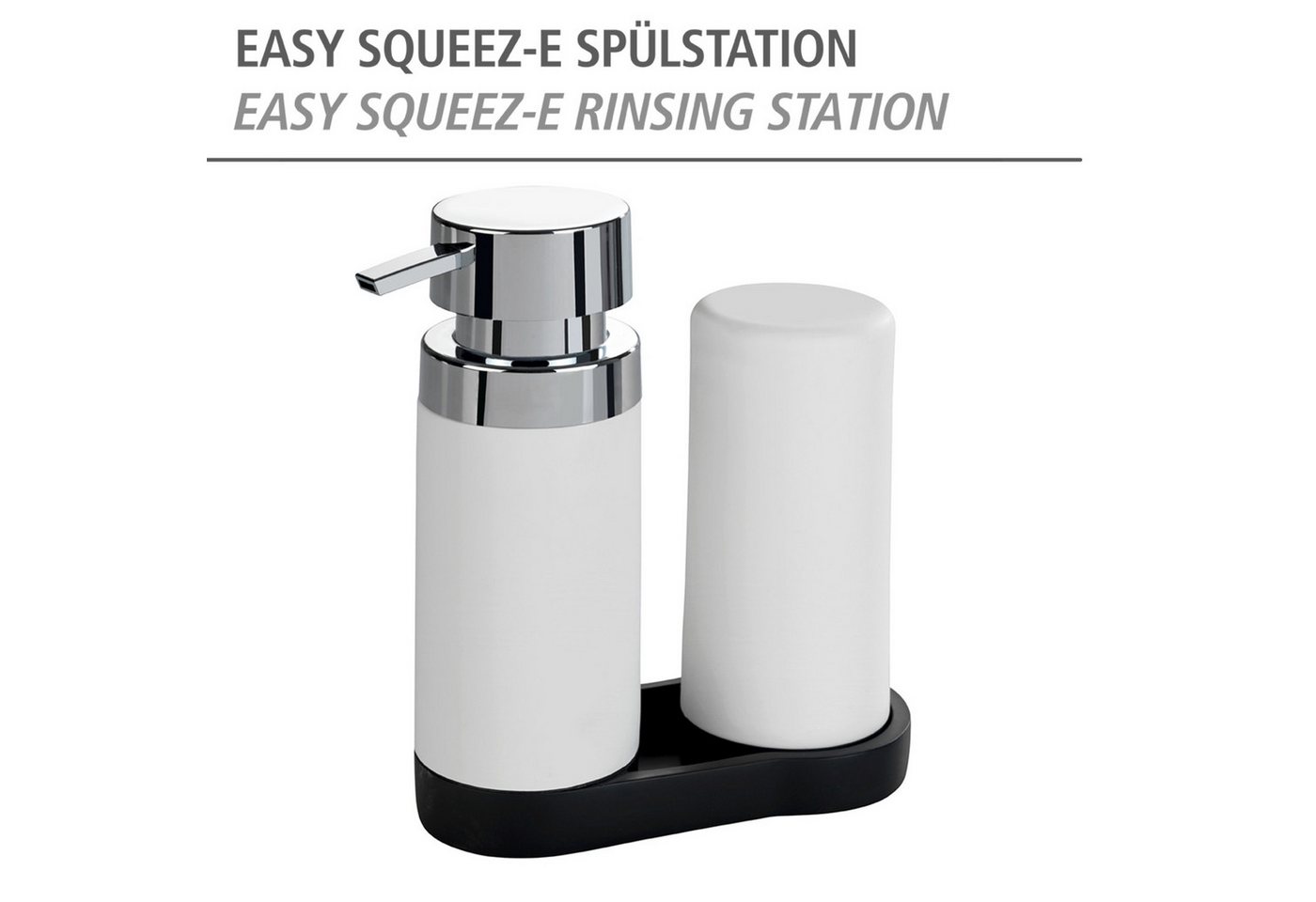 Thumbnail - WENKO Spülmittelspender Modell Easy Squeez-e, Spülstation, Spülmittel- und Seifenspender aus Silikon, je 250 ml