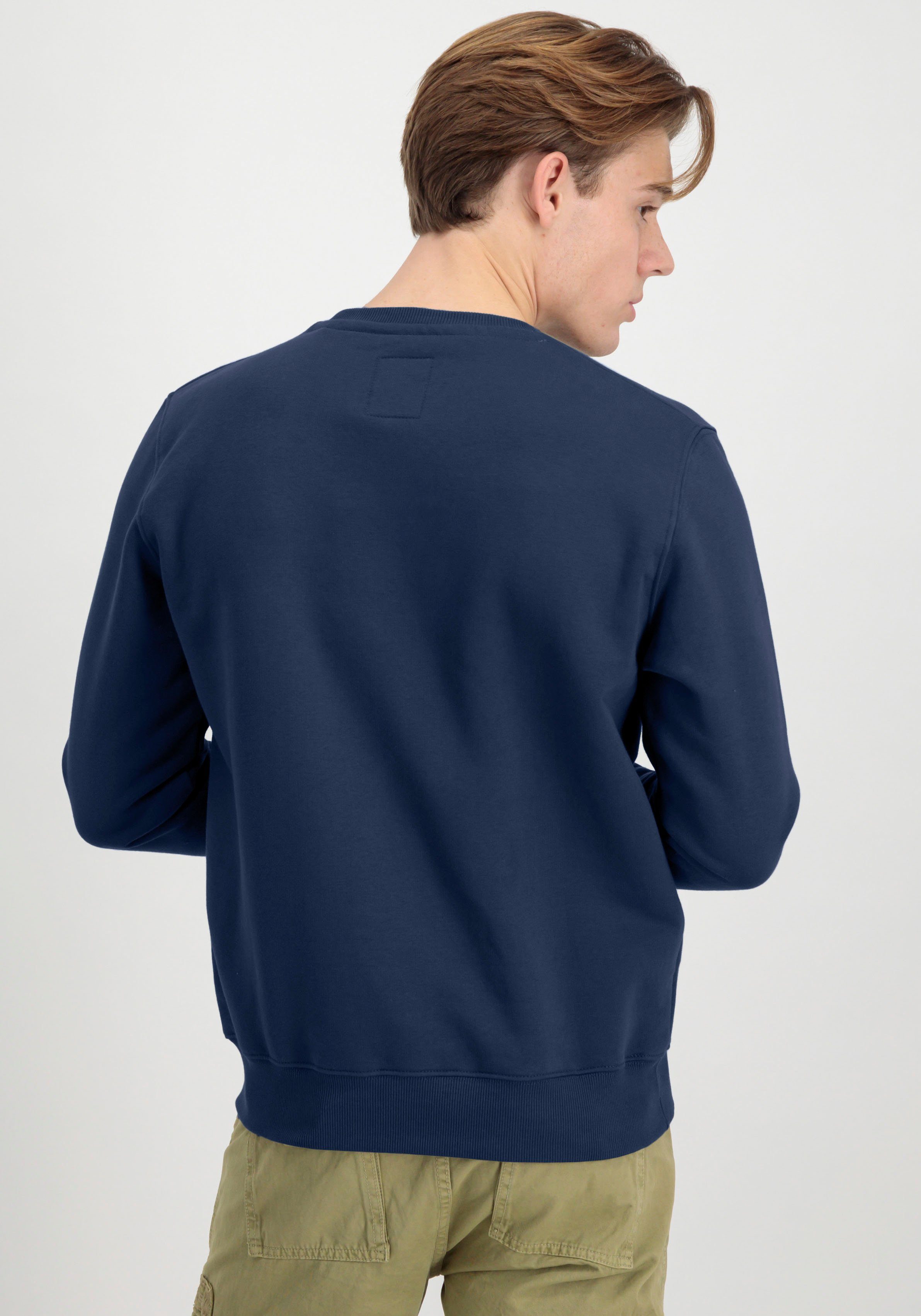 navy Sweatshirt Basic Sweater Alpha Industries new