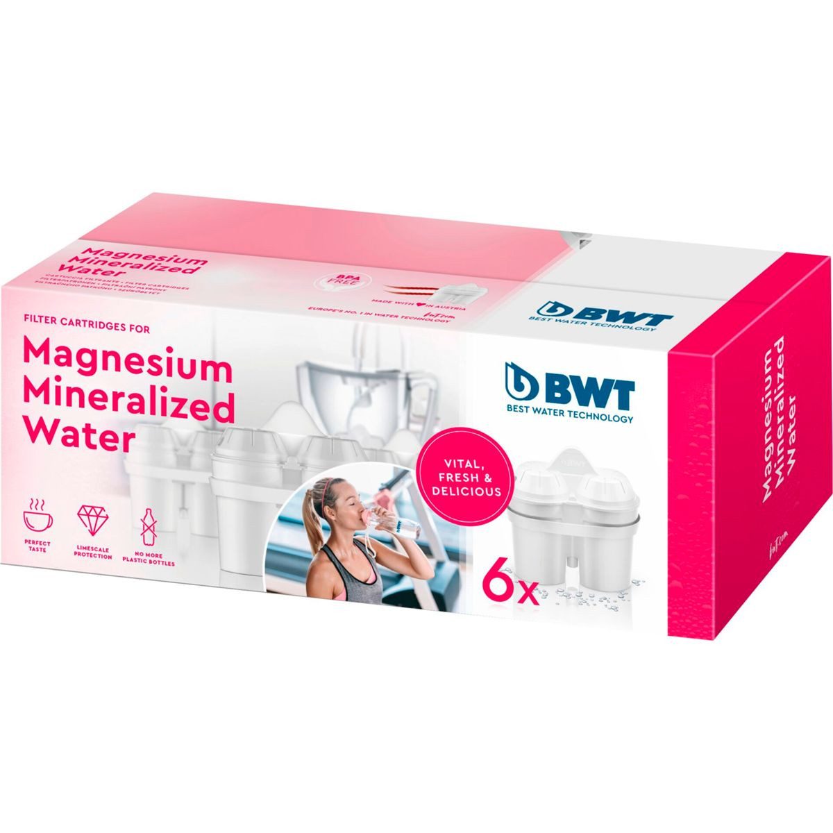 BWT Wasserfilter Magnesium Mineralized Water-Filterkartuschen 6 Pack 814136