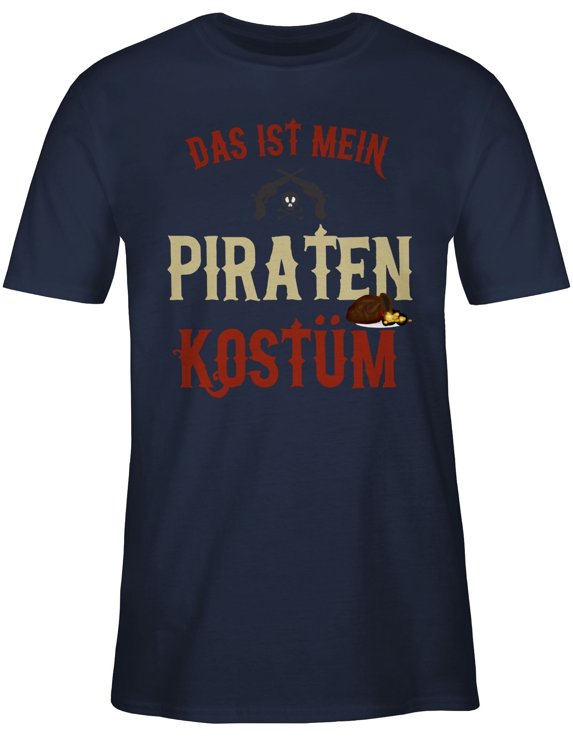 Piraten Shirtracer Blau mein ist T-Shirt Kostüm Navy Outfit - Piratenkostüm Das Karneval Pirat 03 verkleidet