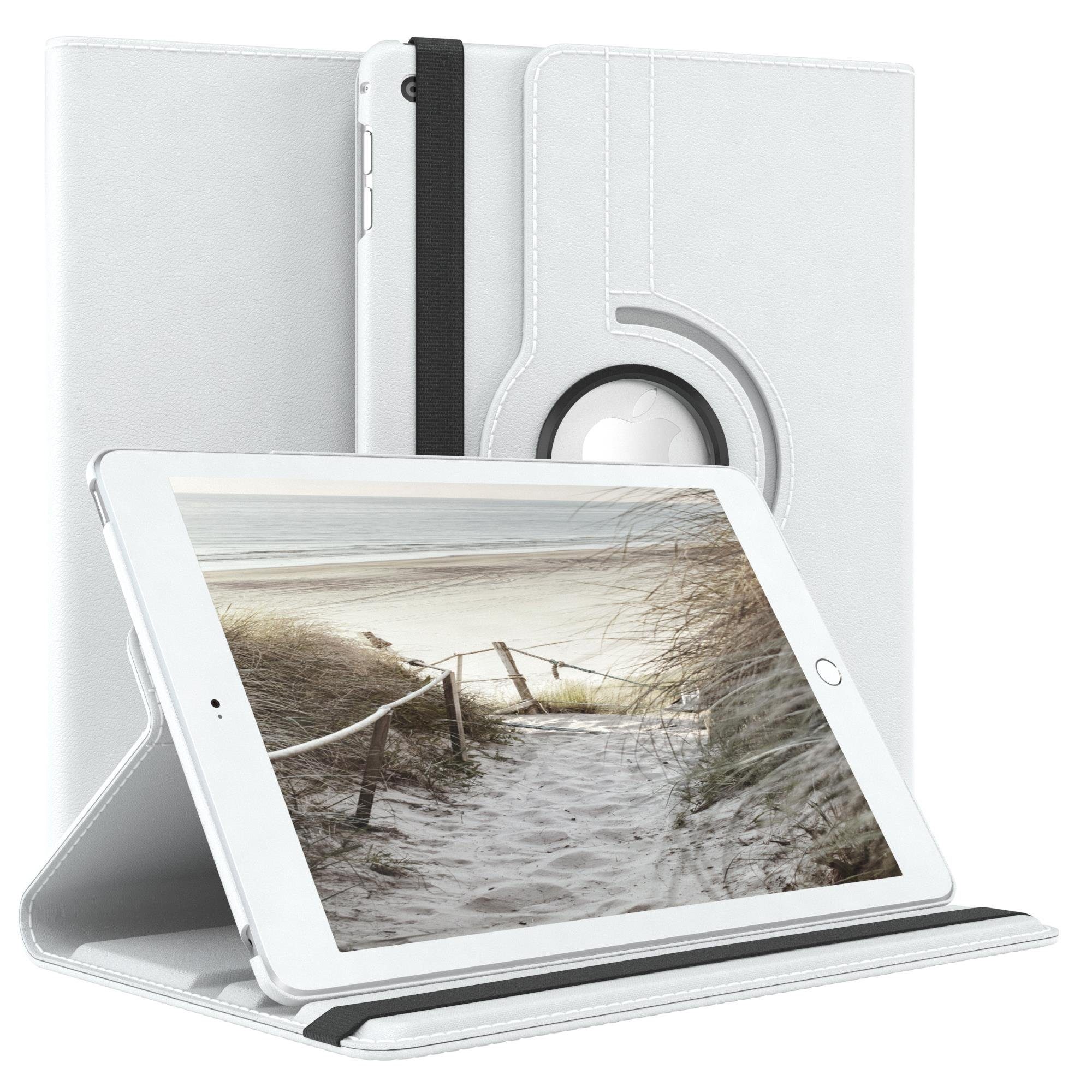 EAZY CASE Tablet-Hülle Rotation Case für Apple iPad Mini 4. Generation 7,9 Zoll, Schutzhülle mit Sleep Wakeup Funktion Tablet Tasche kratzfest Weiß