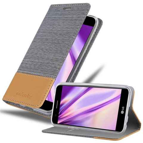 Cadorabo Handyhülle LG K10 2017 LG K10 2017, Klappbare Handy Schutzhülle - Hülle - mit Standfunktion und Kartenfach