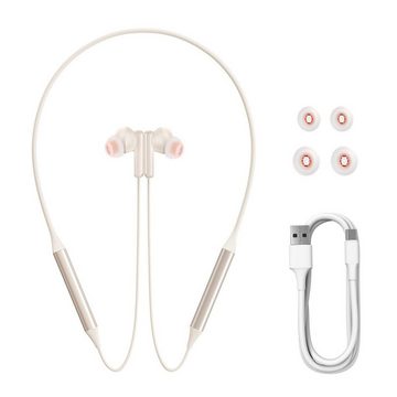 Baseus Baseus Bowie U2 Neckband Wireless Earphones Creamy-white In-Ear-Kopfhörer (Bluetooth 5.2, TWS, In-Ear-Kopfhörer, Bluetooth 5.2, TWS, Dauer der Musikwiedergabe: etwa 15 Stunden, Creme Farbe)