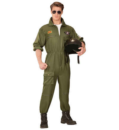 Widmann S.r.l. Kostüm Kampfjet Pilot Kostüm für Herren - Flieger Overall