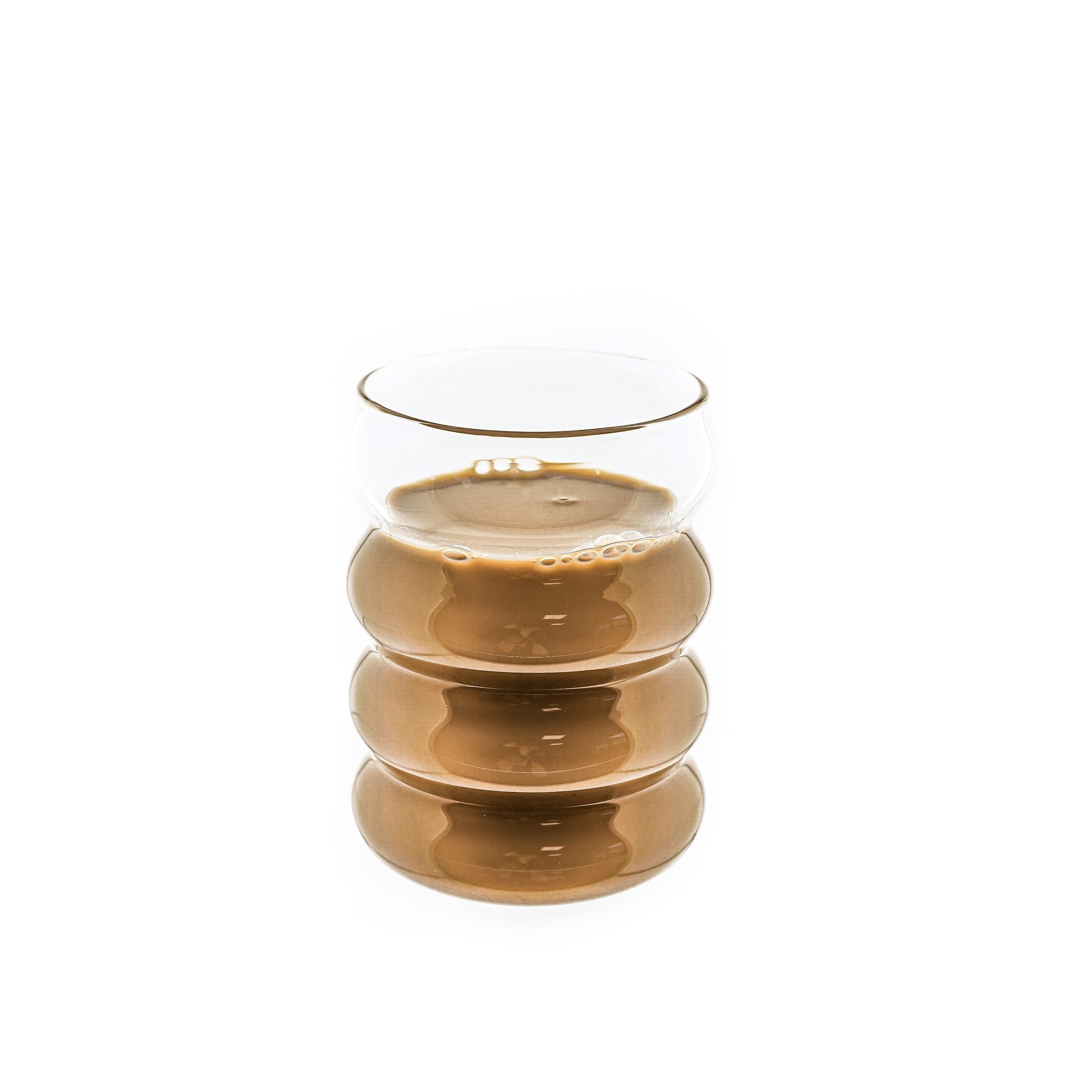 Mulex Gläser-Set Mulex Glas Wave Getränkebecher Cocktail Kaffeegläser - 300 ml, 4-tlg.