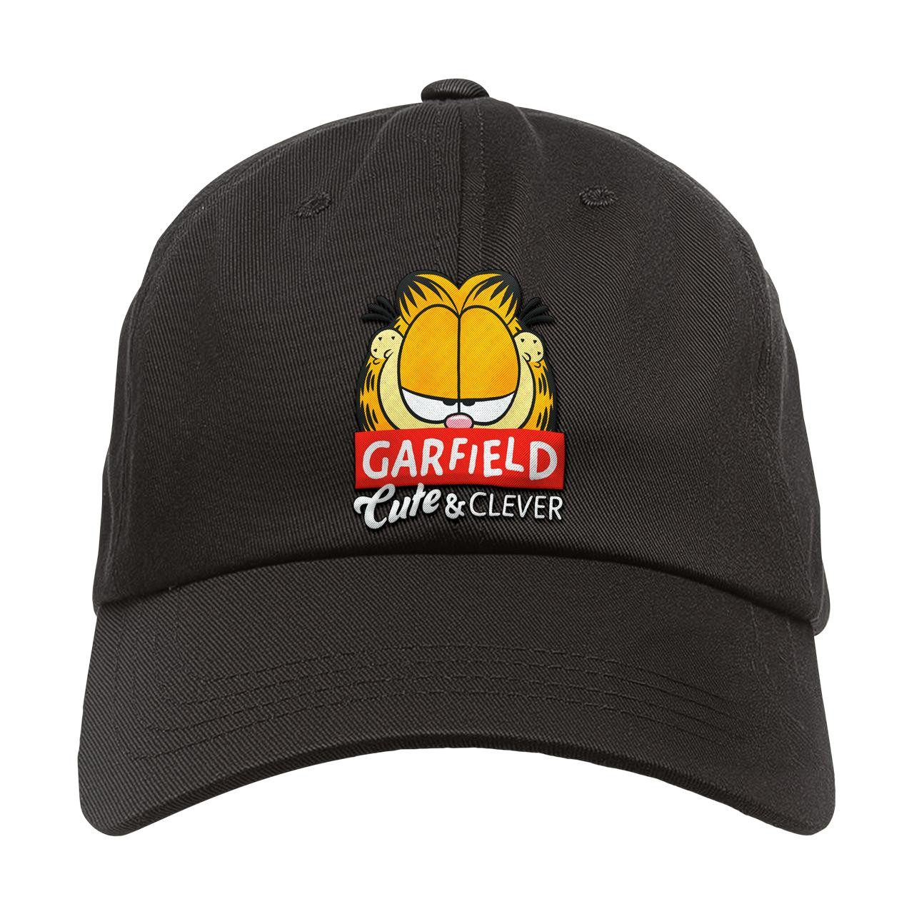 Metal Kids Baseball Cap mit Garfield (Cute & Clever) Aufdruck für Kinder (2-14 J) Druckknopf zum einfachen lösen und einstellen