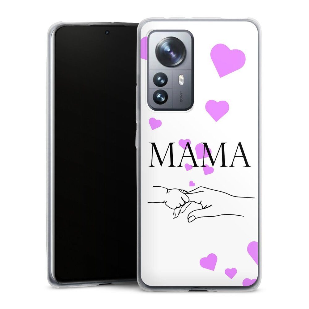 DeinDesign Handyhülle Muttertag Mama Familie Muttertag-Mama und kinder, Xiaomi 12 Pro 5G Slim Case Silikon Hülle Ultra Dünn Schutzhülle