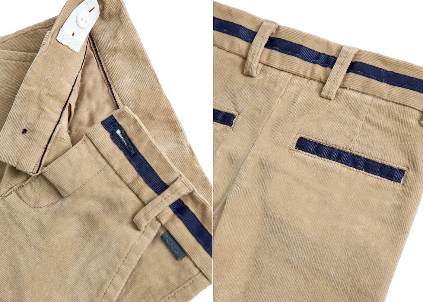 BÒBOLI Cordhose BÒBOLI Kordhose camel (1-tlg., kein Set)