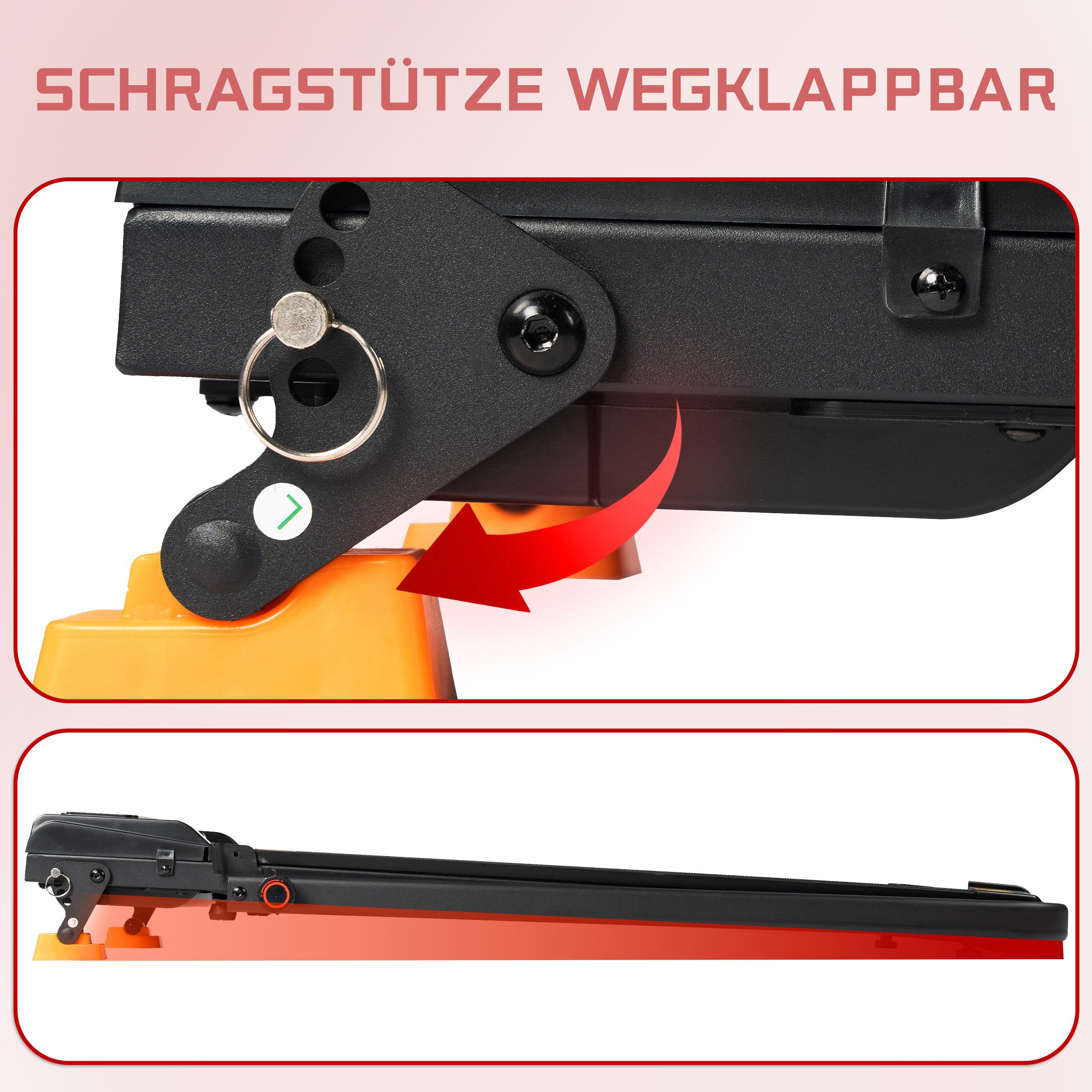 Vankel Laufband Walking Pad, Laufband für Zuhause, mit Steigung 8%, 1–6 km/h (mit Fernbedienung), nicht klappbar walking pad, bis 6km/h, belastbar, leise, 110 kg max.