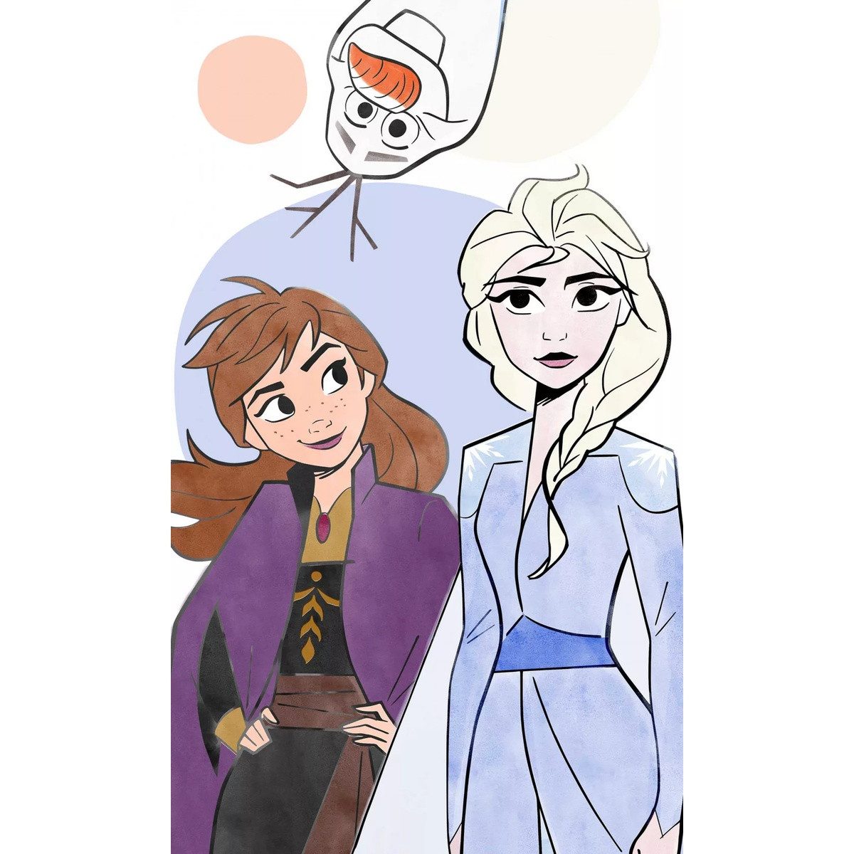 Disney Badetücher Disney Eiskönigin Family Handtuch, Gesichtstuch, 30x50cm, Baumwolle (1-St)