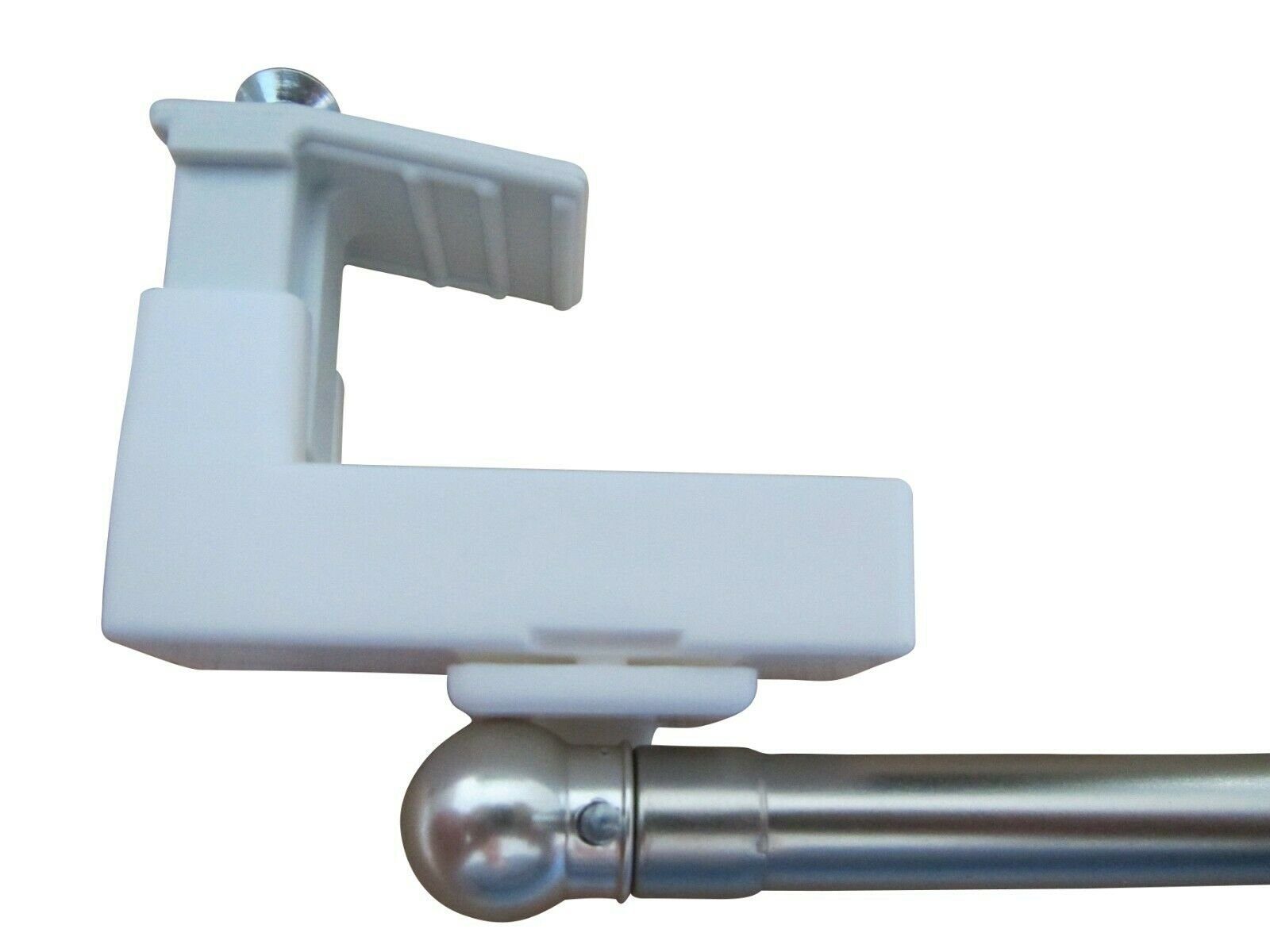 rewagi Donauklammer 1 Vitragenstange mit 2 Klemmträger ohne bohren & kleben, Ø Vitragenstange 8mm