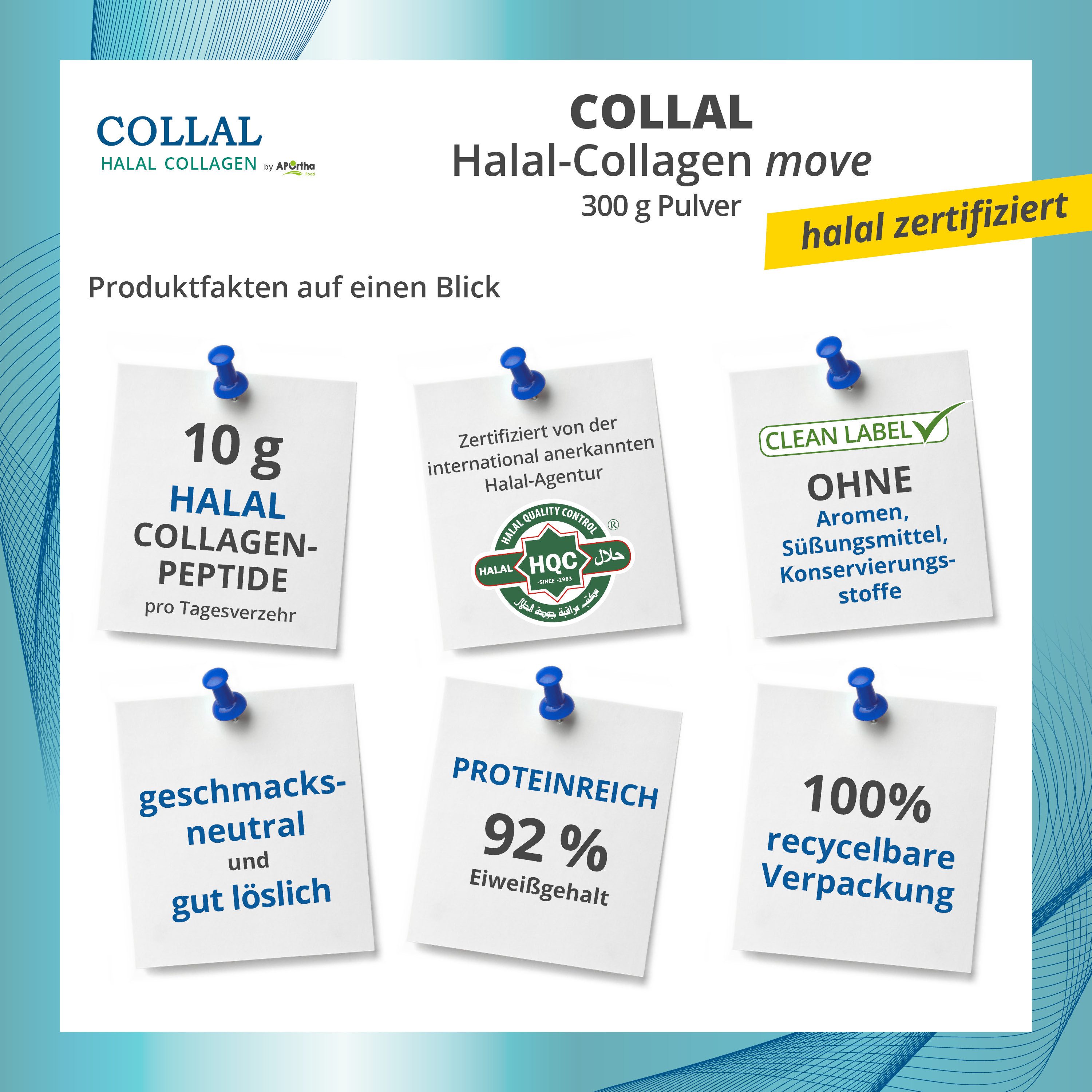 Collal Collal® Halal-Collagen (Rind) - move - 300 g Doypack Pulver, 300 g