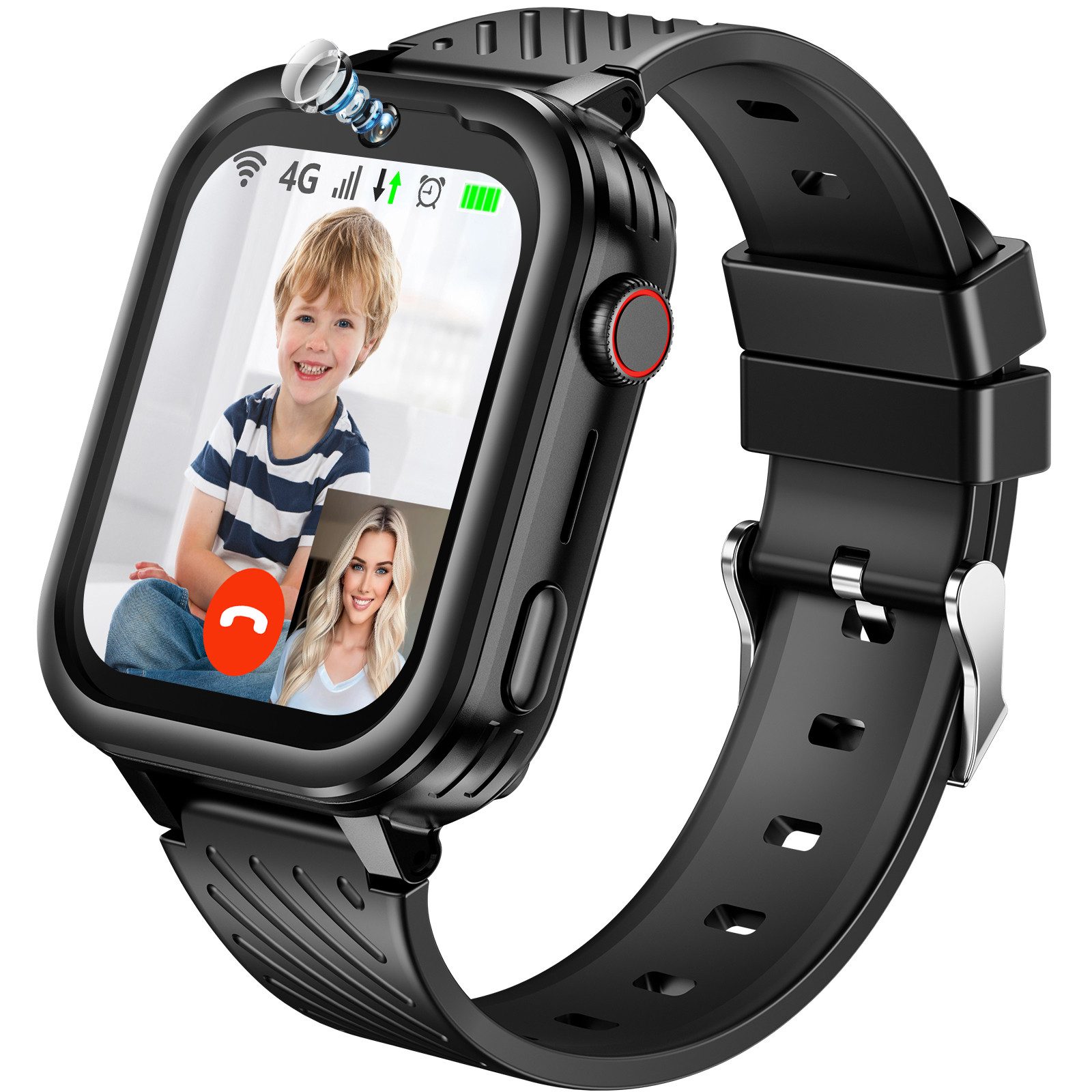 2025 Neueste Smartwatch Kinder mit GPS, HD-Videoanrufe, 4G-Anrufe Smartwatch