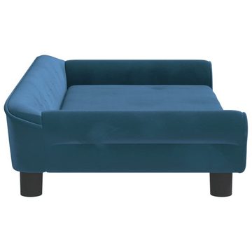 vidaXL Kindersofa Kindersofa Blau 100x50x26 cm Samt Kindercouch Kindermöbel Kinderzimmer