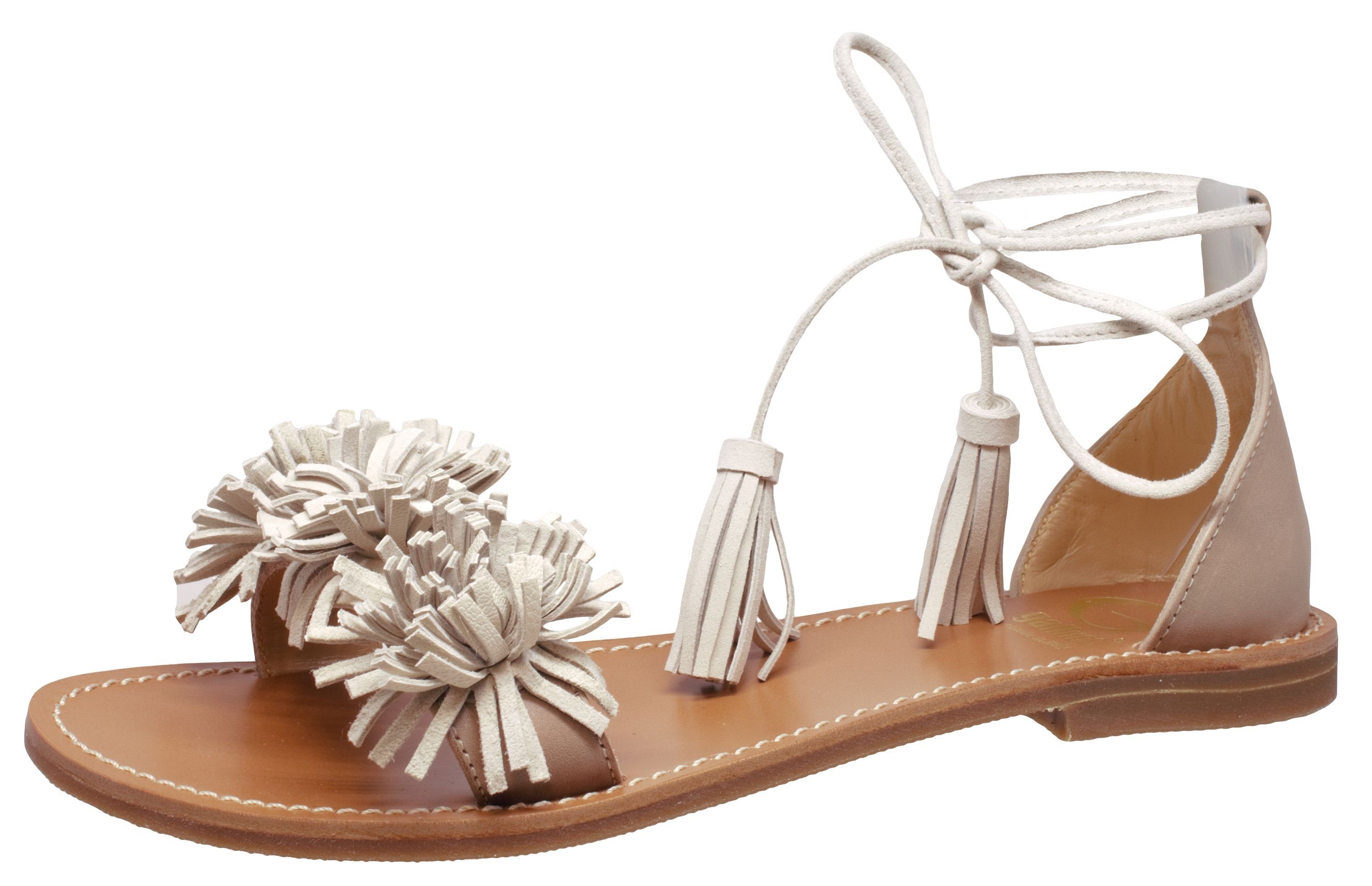 Gallucci Sandalen 10059 offen Leder Sand Beige Pumps