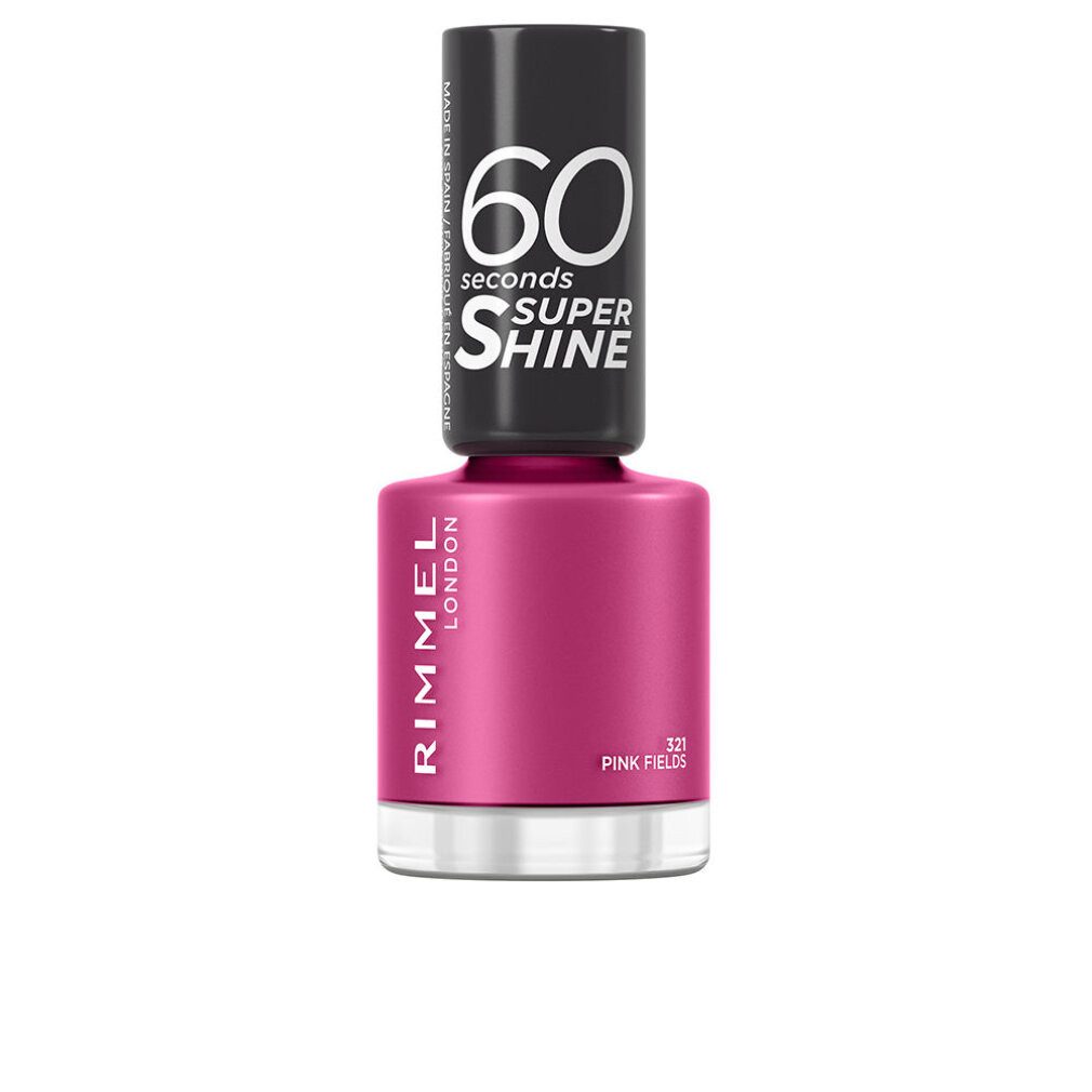 Rimmel London Nagellack 60 SECONDS SUPER SHINE Nagellack #321 -rosa Felder 8 ml