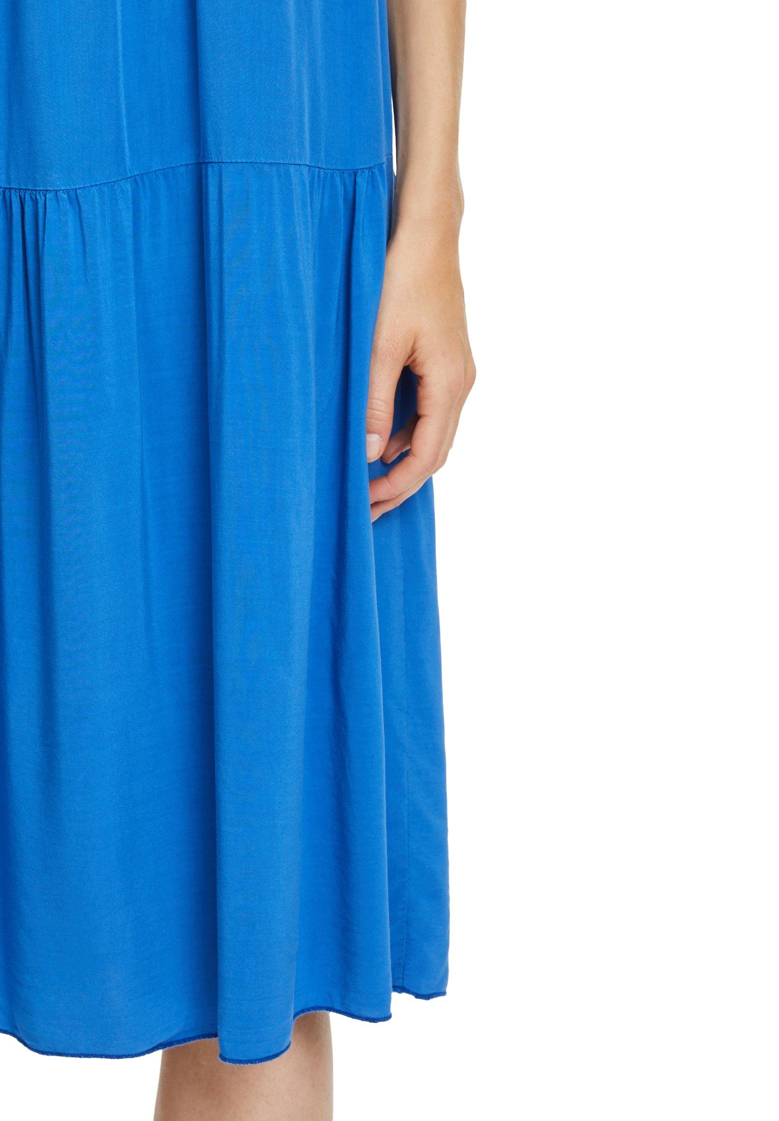 Victoria Cartoon Maxikleid Design Blue unifarben (1-tlg)