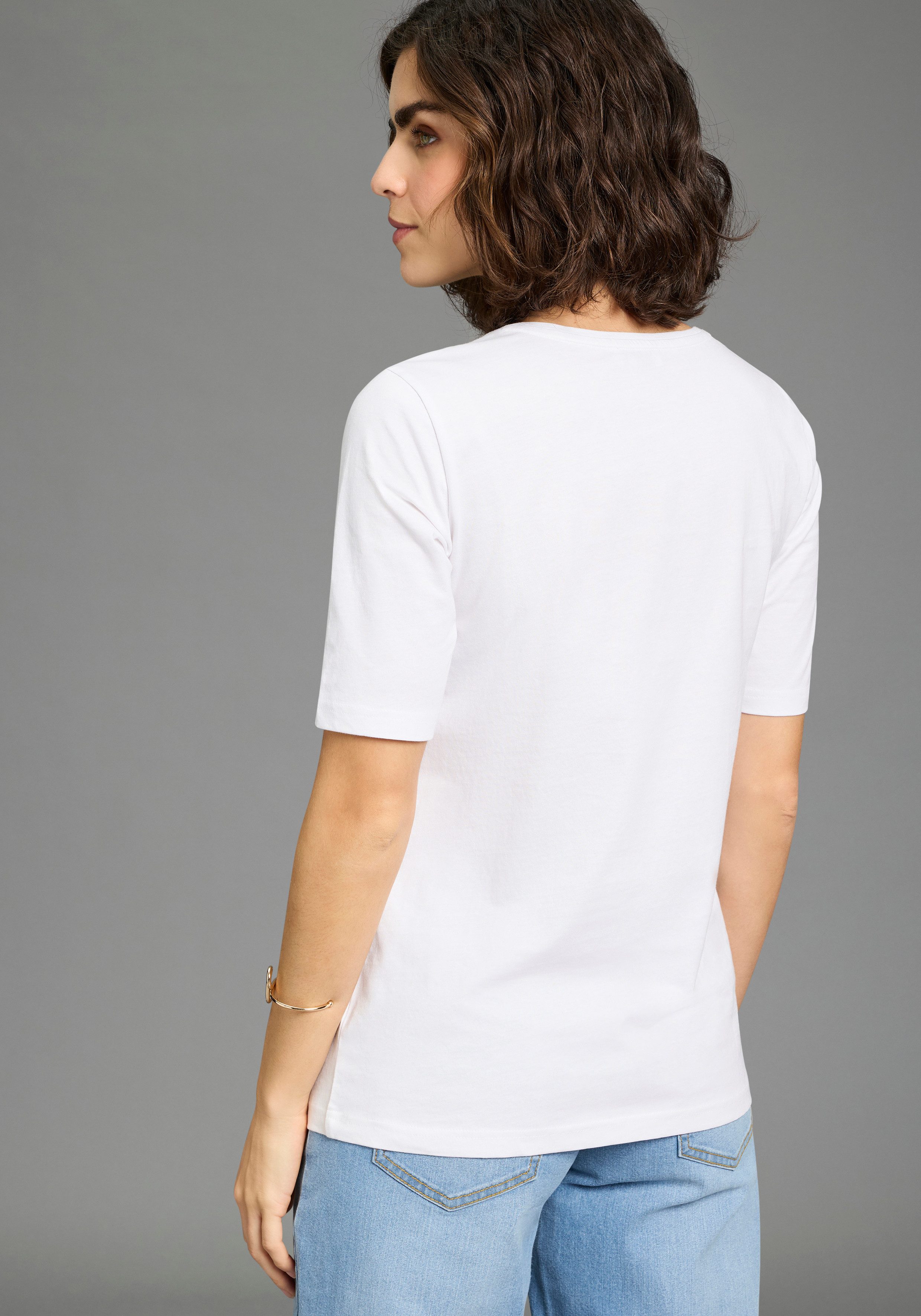 Flashlights T-Shirt mit modischem Halbarm, Basic Allrounder günstig online kaufen