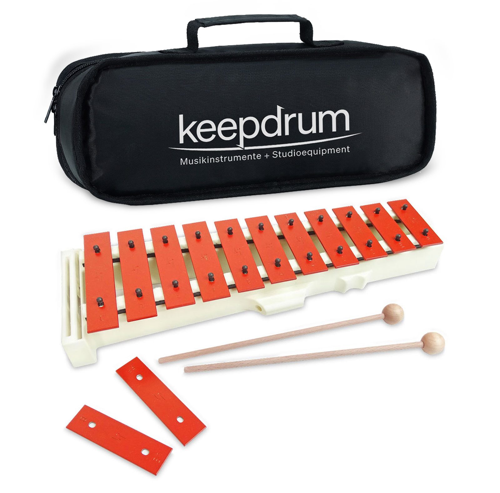 SONOR Glockenspiel Sonor Glockenspiel SG Sopran mit Tasch,Bundle, Vorteils-Set mit Tasche