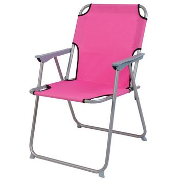 Mojawo Essgruppe 4-tlg Camping Set Gartenmöbel Campingtisch + 3 Campingstuhl Klappstuhl Pink