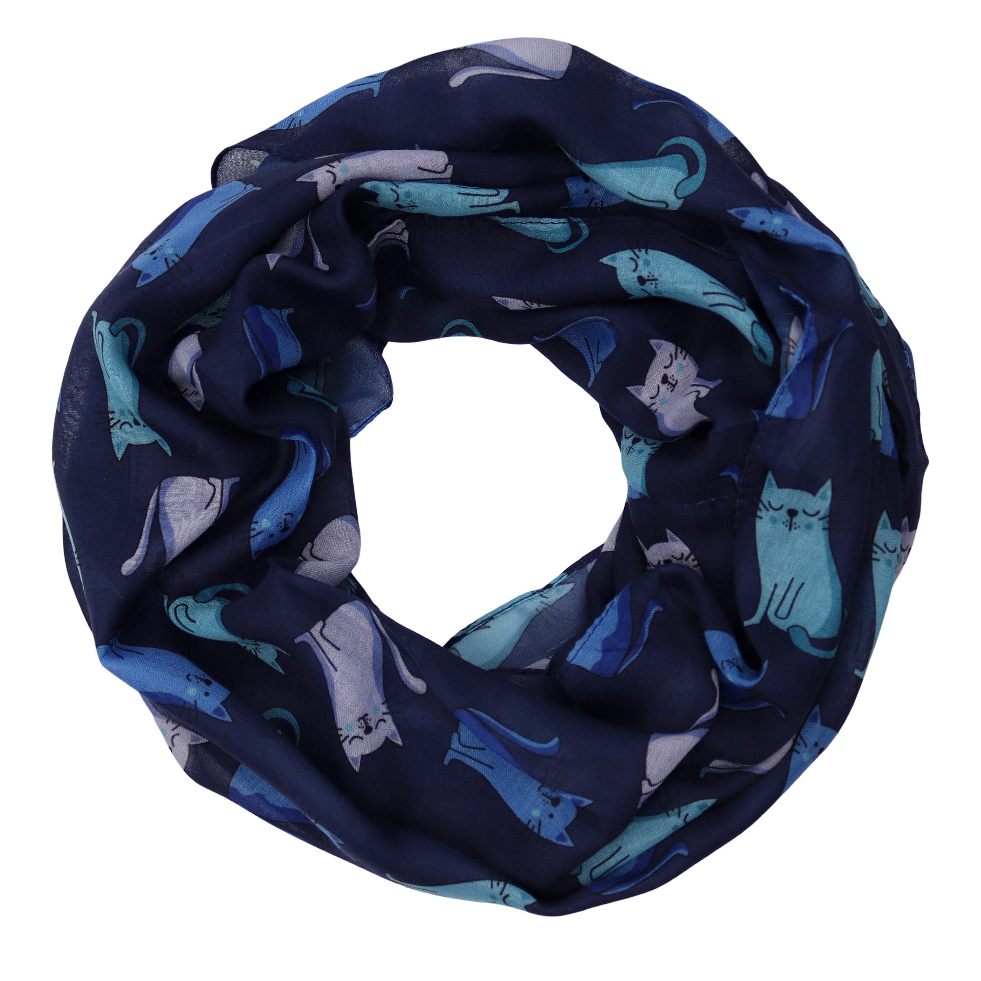 MIRROSI Loop Damen Schal Weich aus 100% Viskose Groß, (ca.60x80cm; zweimal um den Hals wickelbar), Damen Halstuch Stola ideal für Frühling,Sommer, Herbst oder Winter