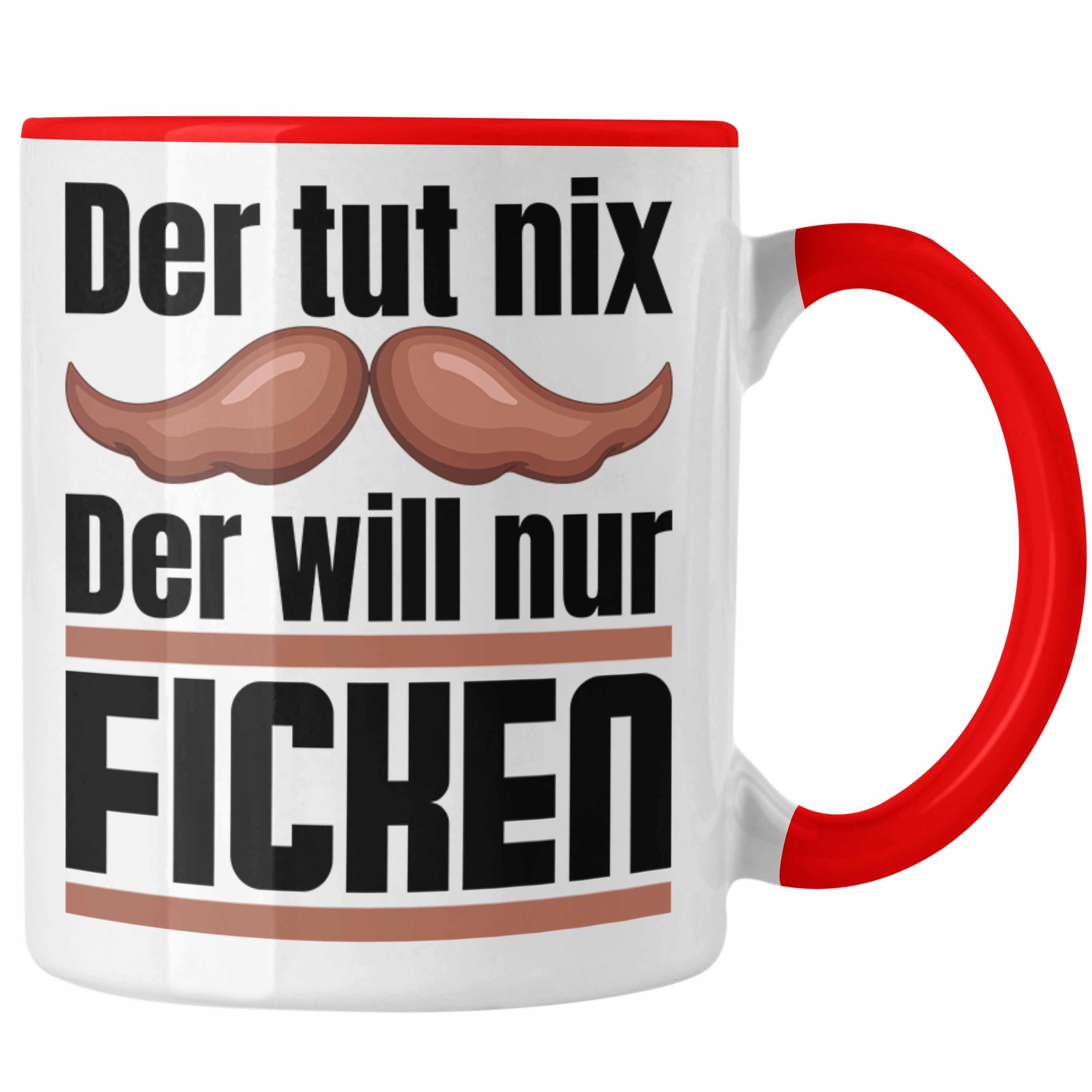 Der Nur Nix Tut Tasse Tasse Will Der Rot Geschenki Geschenk Trendation Freund Fi.... Männer