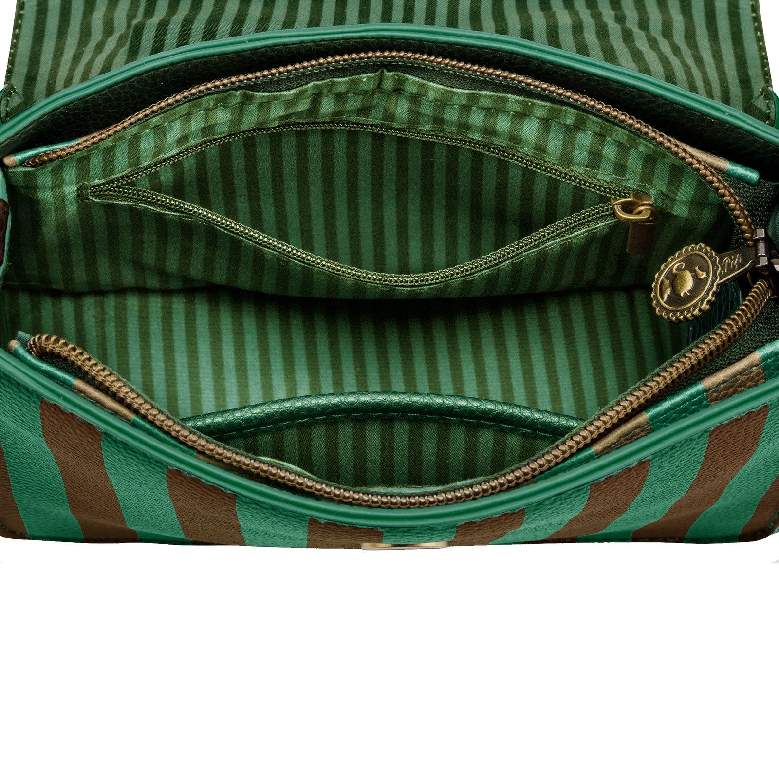 PiP Studio Schultertasche Frances Cross Body Bag Small, mit Metallpatch auf der Vorderseite