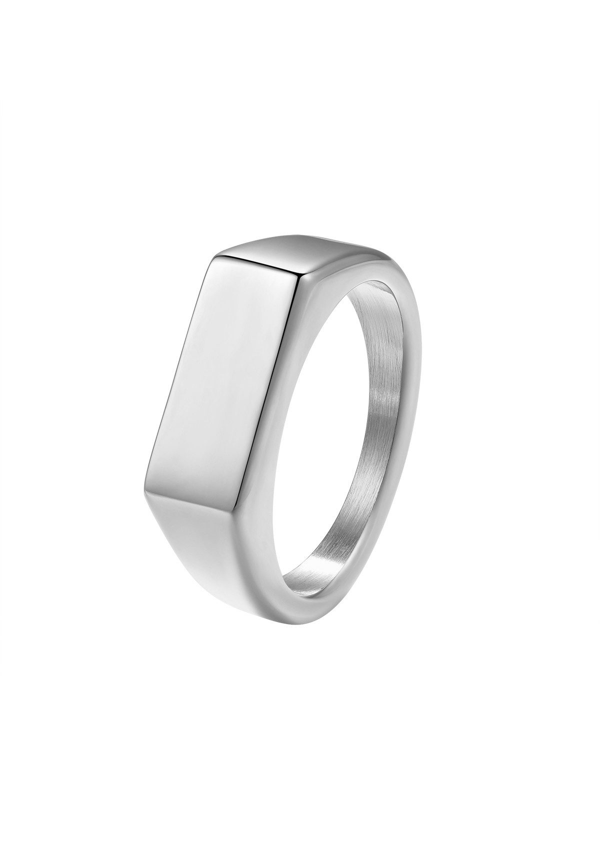 Hey Happiness Siegelring Rechteck Herren, 18K Vergoldeter Edelstahl Ring Ge günstig online kaufen
