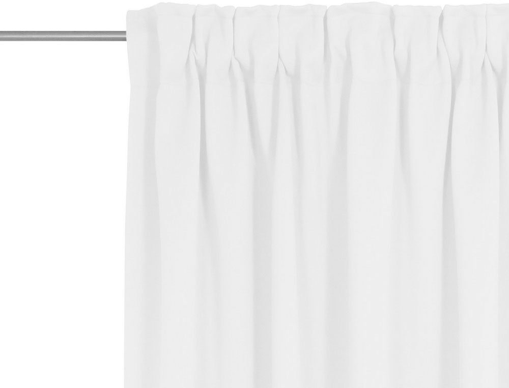 Vorhang Newbury, Wirth, Kräuselband (1 nach St), Maß blickdicht, weiß