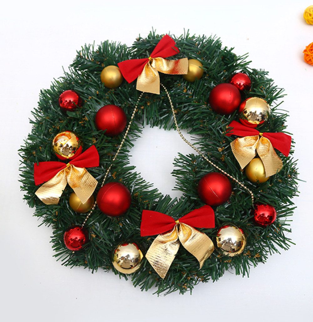 Produktbild von LED Weihnachtskranz Mit Kugel 35cm Christmas Wreath Kreativ Weihnachten