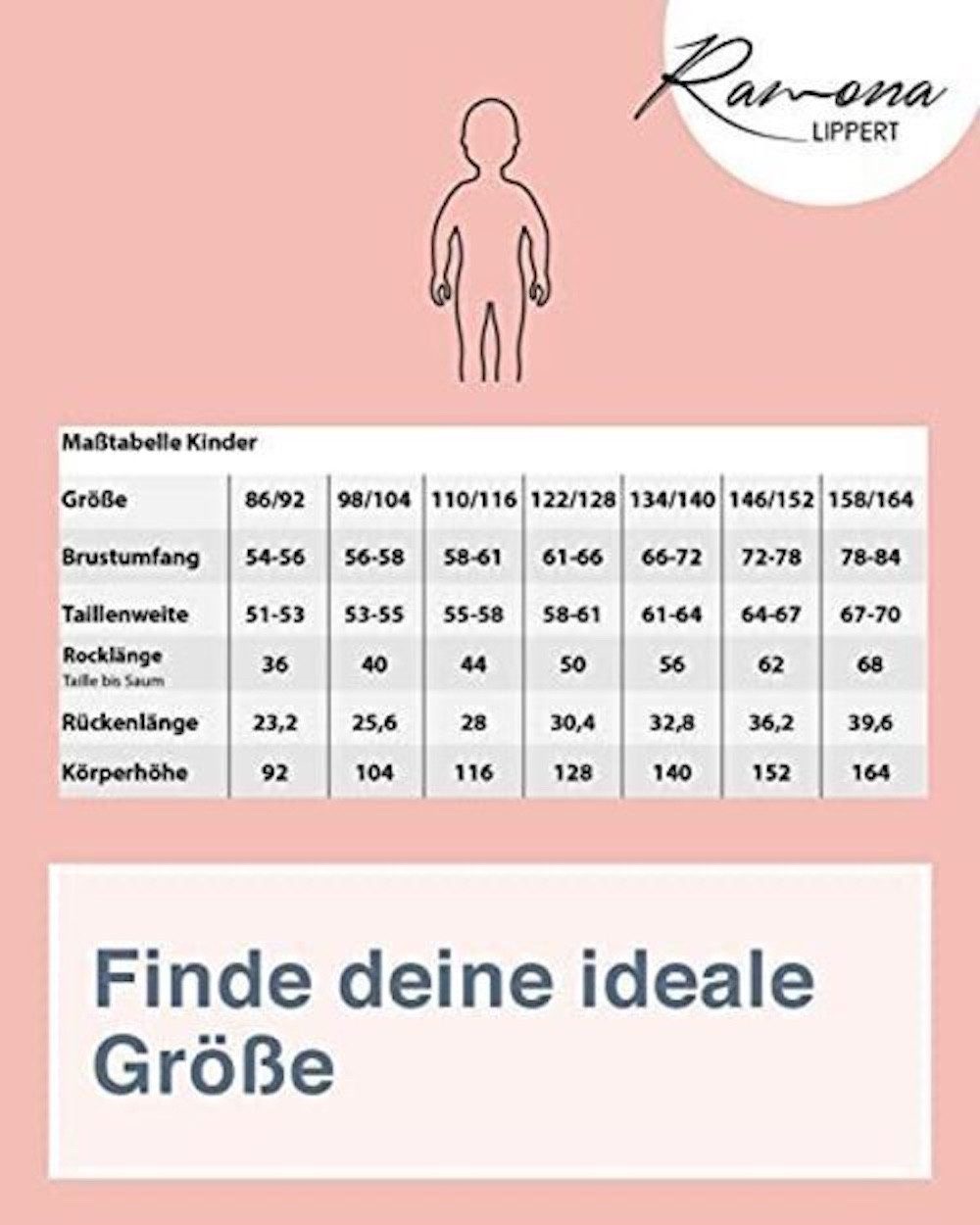 Ramona Lippert Dirndl Kinderdirndl Zoe – Festliches Samt-Dirndl rot für Mädchen – Bild 4 von 4