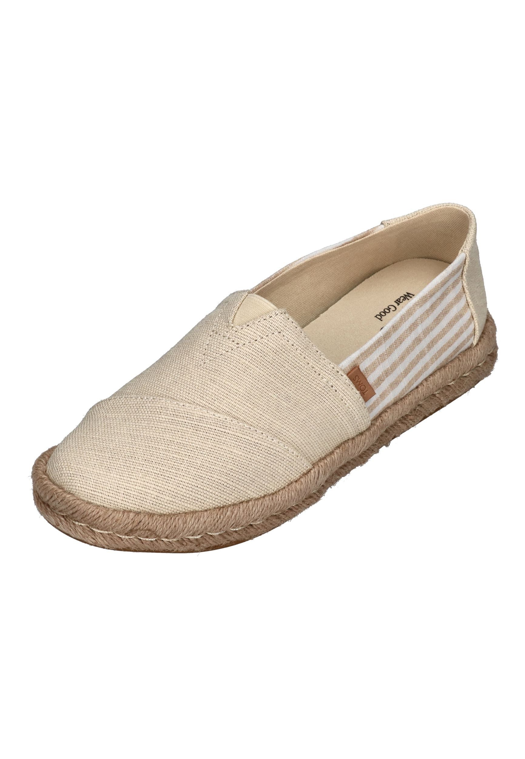 TOMS ALPARGATA ROPE 2.0 Espadrille Beige Heritage Stripes