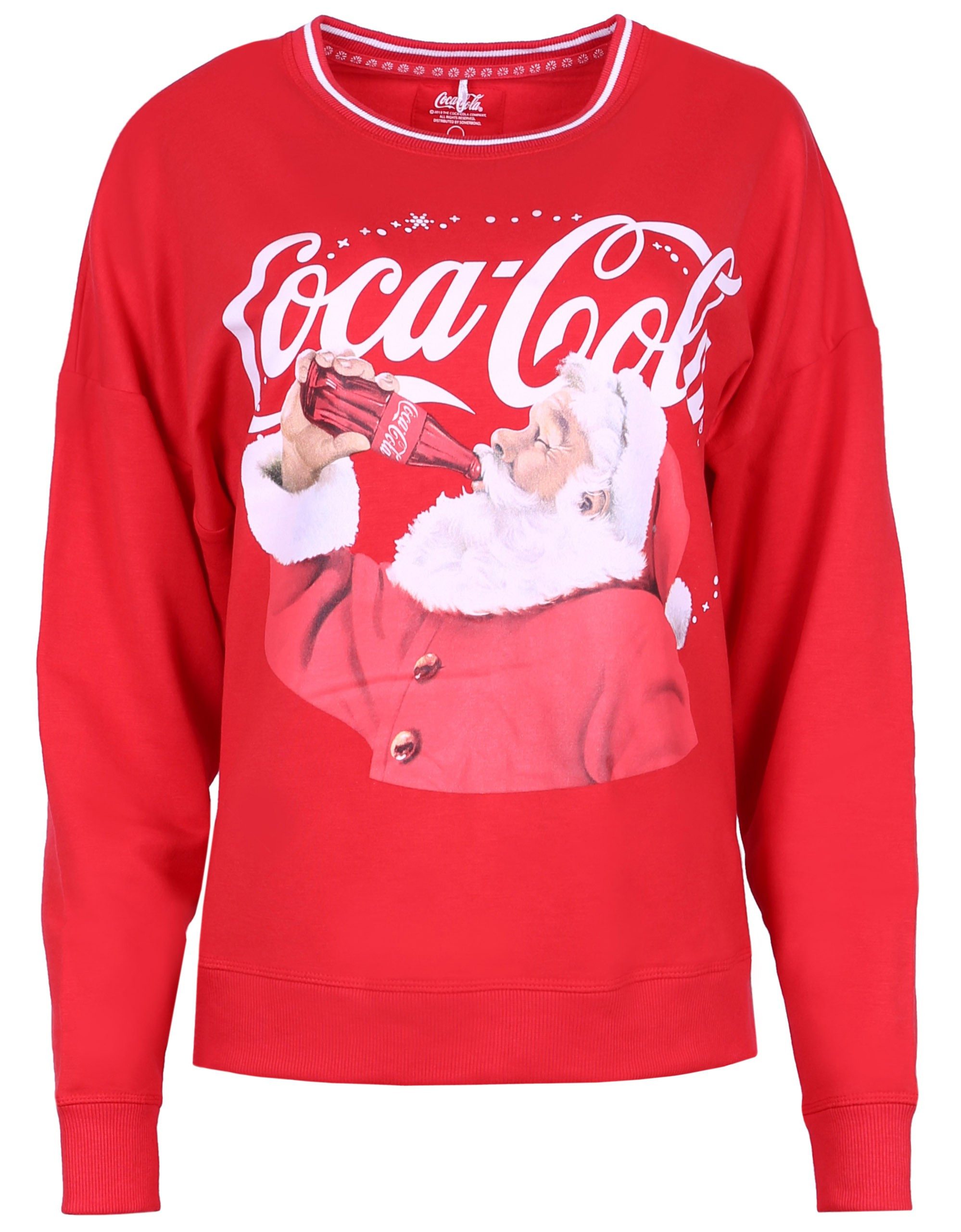 Sweatshirt Rotes Weihnachtsshirt Pullover Coca-Cola L