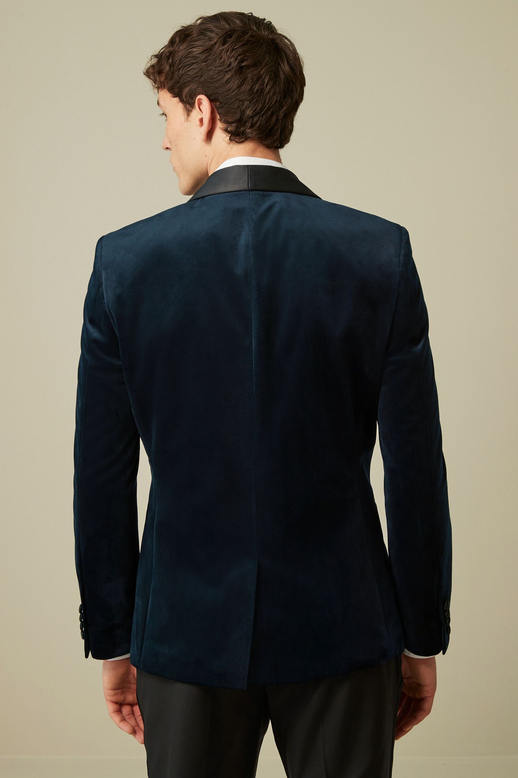 Next Sakko Slim Fit Blazer aus Samt (1-tlg) günstig online kaufen