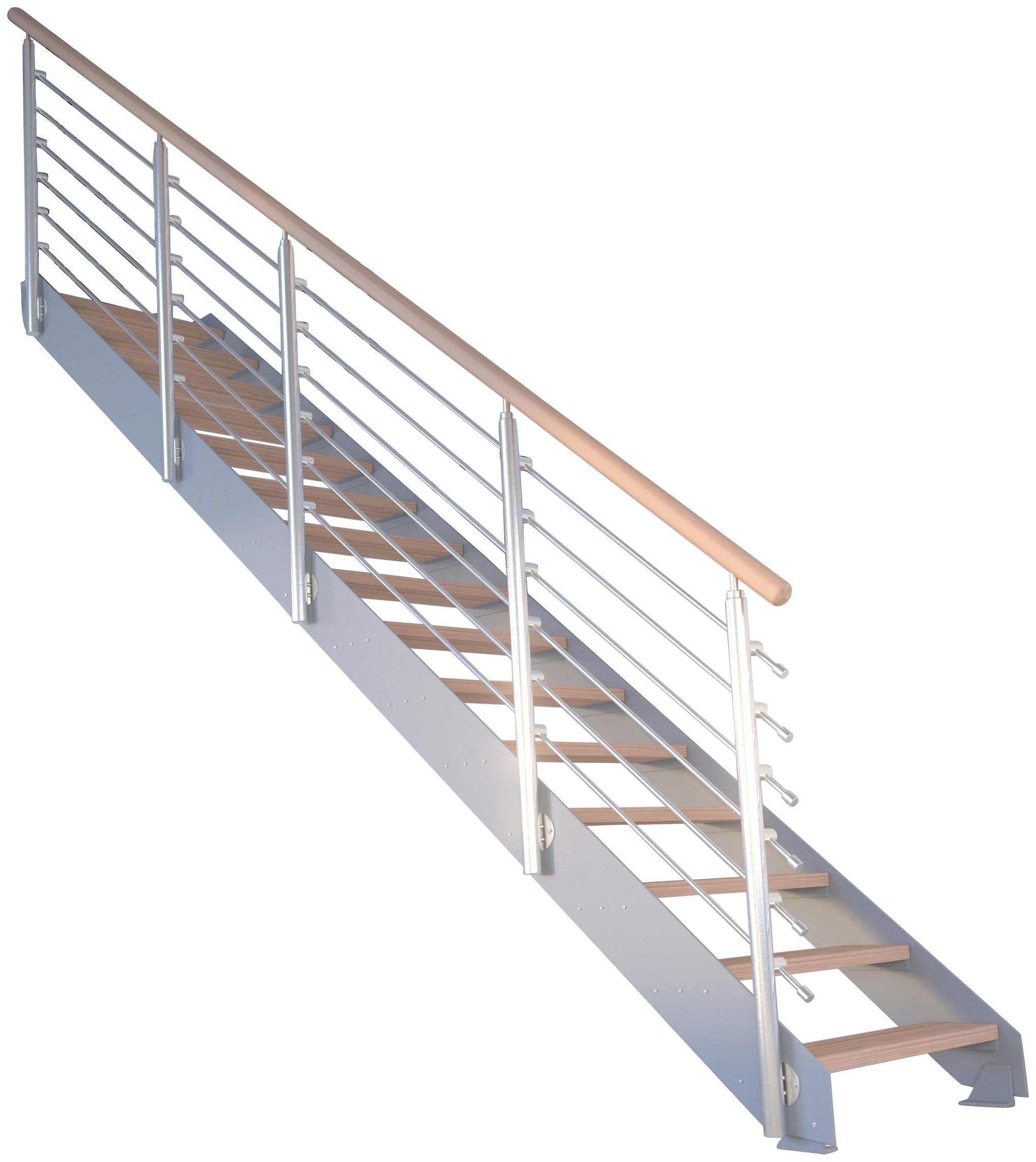 Starwood Systemtreppe Kos, offen, Stufen Geteilte Design