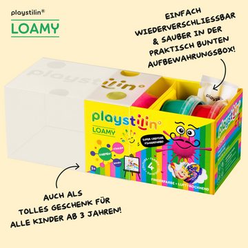 Playstilin® Fingerfarbe LOAMY, extra cremige Fingermalfarbe, lufttrocknend