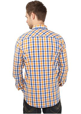 URBAN CLASSICS Langarmhemd Urban Classics Herren Tricolor Big Checked Shirt (1-tlg)