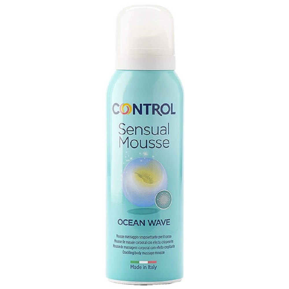 Control Gleit- und Massagegel Sensual Mousse Ocean Waves, Flasche mit 125ml, entspannende Massage-Mouse mit Mittelmeer-Duft