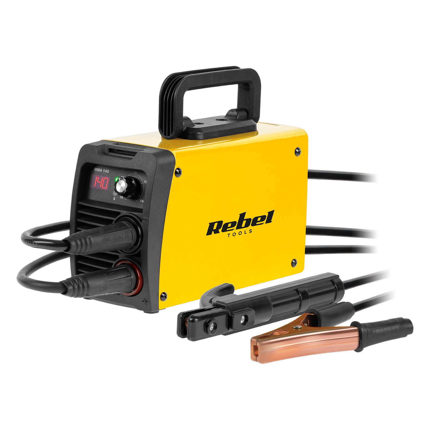 REBEL Inverterschweißgerät MMA, LED-Anzeige, IP21S, 10–140 A, RB-1040, Überspannungs- und Thermoschutz