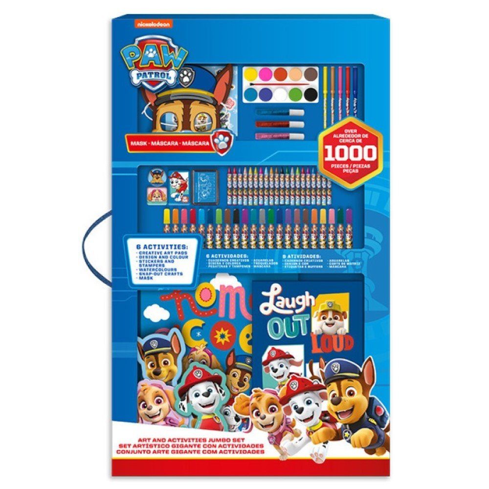 1000 Malstift Patrol Riesen Schreibwaren Kids Paw Euroswan Teile 90cm SET