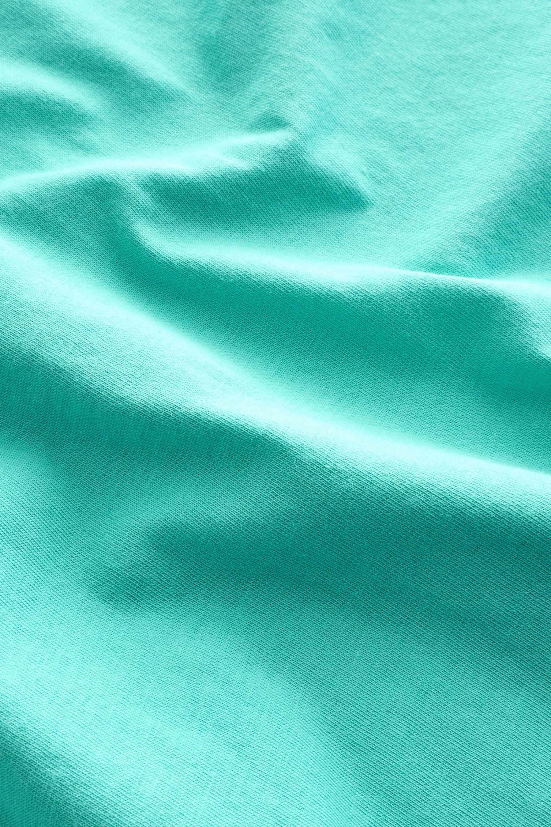 Next T-Shirt T-Shirt mit V-Ausschnitt und angesetzten Ärmeln (1-tlg)